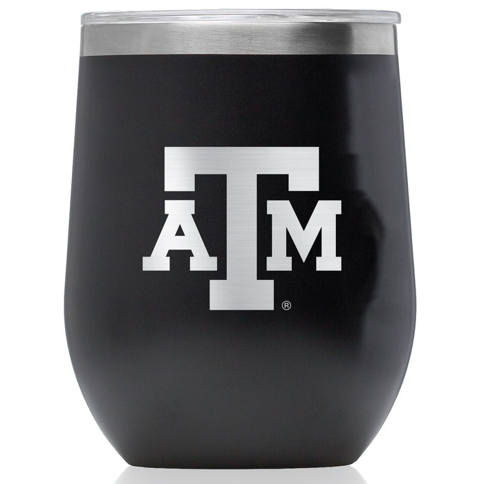 Corkcicle Stemless Wine Glass with Texas A&M Aggies Primary Logo