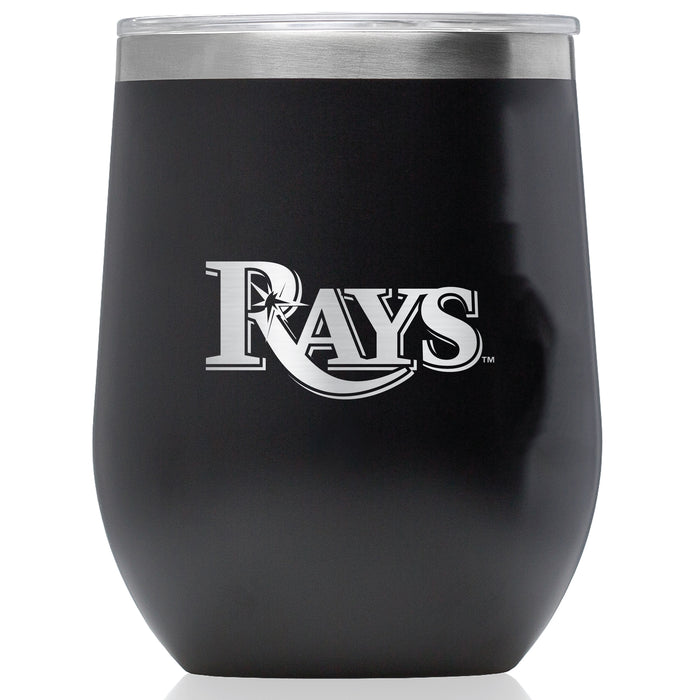 Corkcicle Stemless Wine Glass with Tampa Bay Rays Primary Logo