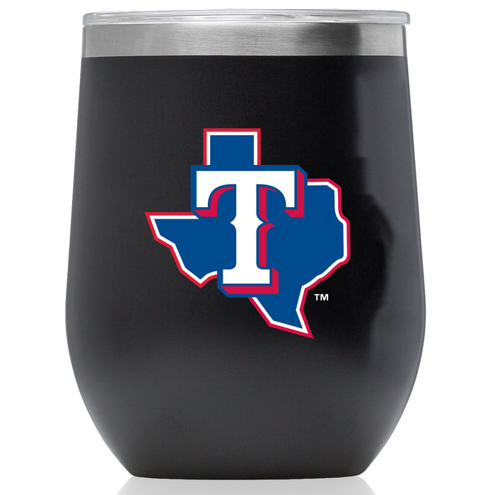 Corkcicle Stemless Wine Glass with Texas Rangers Secondary Logo