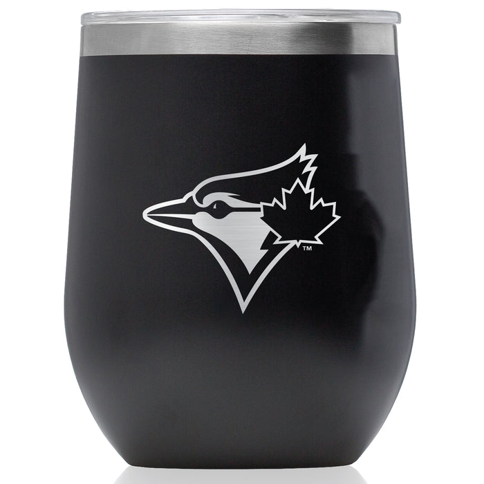 Corkcicle Stemless Wine Glass with Toronto Blue Jays Secondary Etched Logo
