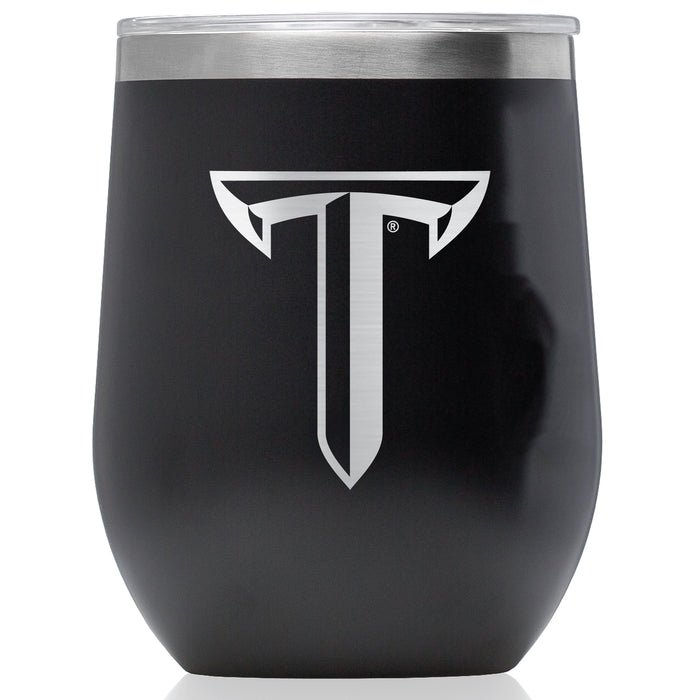 Corkcicle Stemless Wine Glass with Troy Trojans Primary Logo