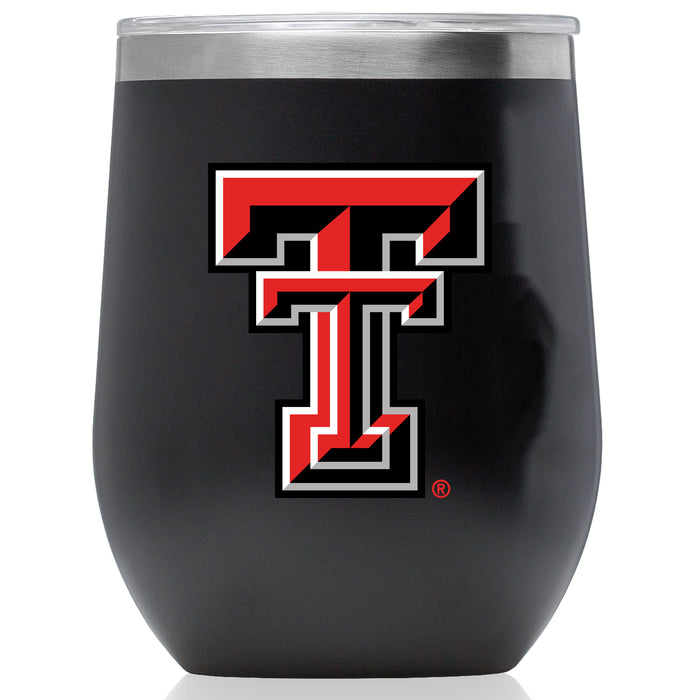 Corkcicle Stemless Wine Glass with Texas Tech Red Raiders Primary Logo