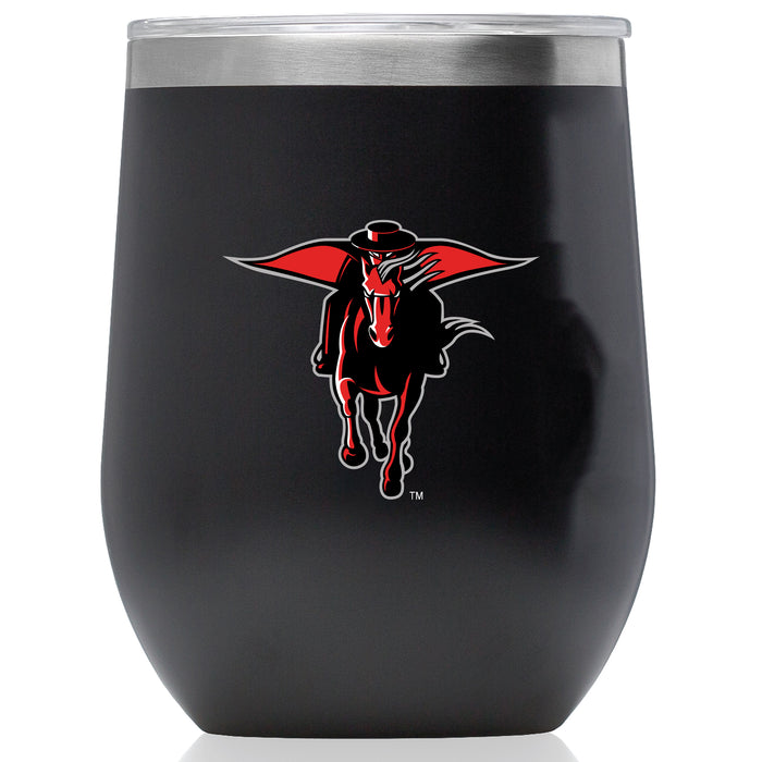 Corkcicle Stemless Wine Glass with Texas Tech Red Raiders Secondary Logo