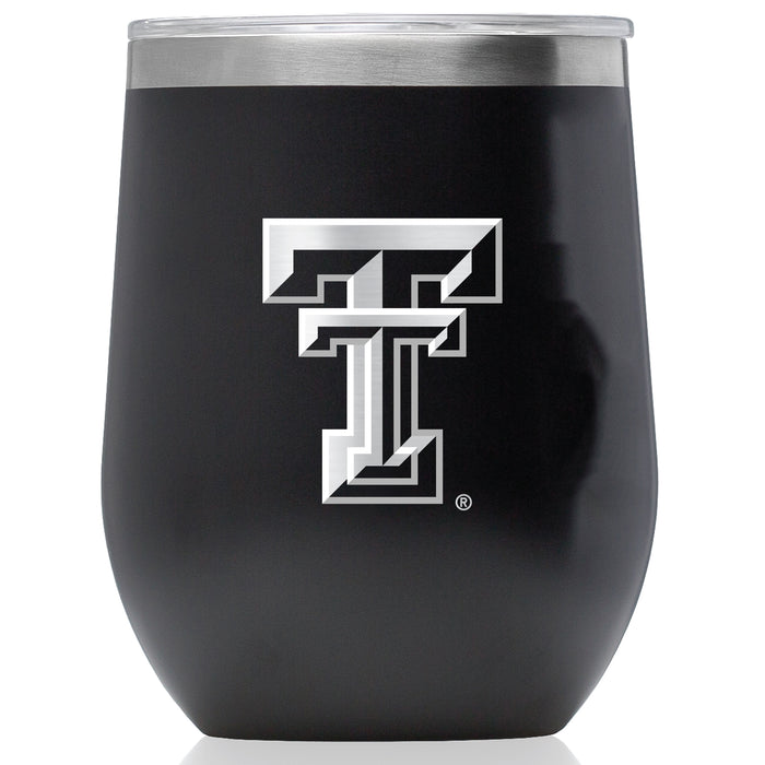 Corkcicle Stemless Wine Glass with Texas Tech Red Raiders Primary Logo