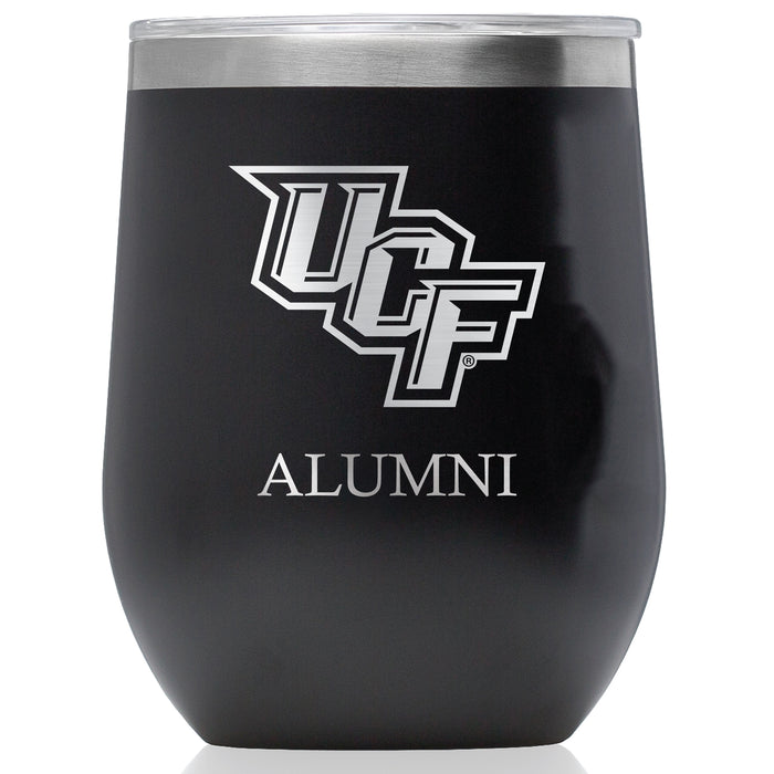Corkcicle Stemless Wine Glass with UCF Knights Alumnit Primary Logo
