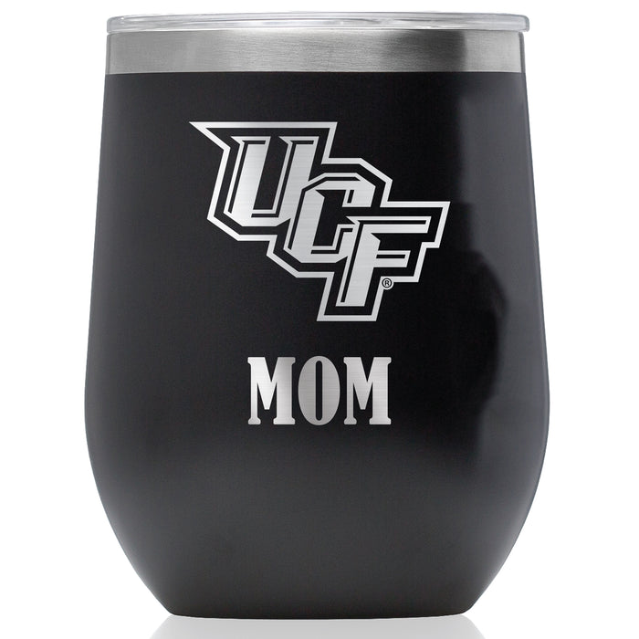 Corkcicle Stemless Wine Glass with UCF Knights Mom Primary Logo