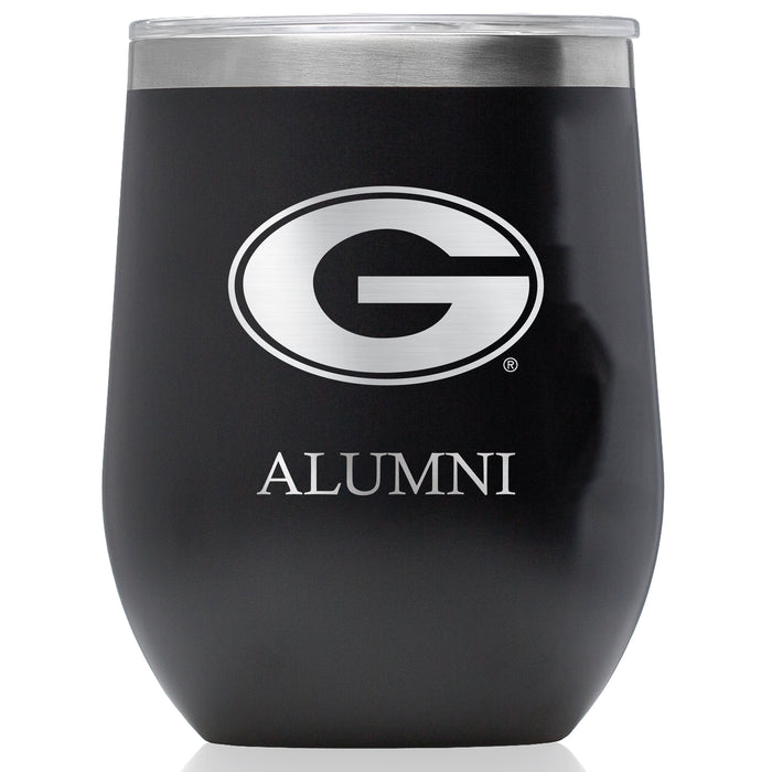 Corkcicle Stemless Wine Glass with Georgia Bulldogs Alumnit Primary Logo
