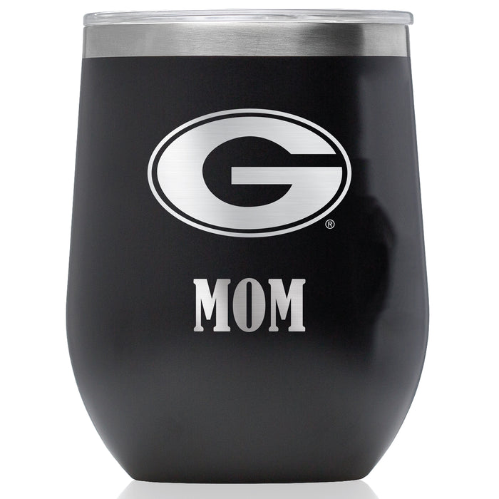 Corkcicle Stemless Wine Glass with Georgia Bulldogs Mom Primary Logo