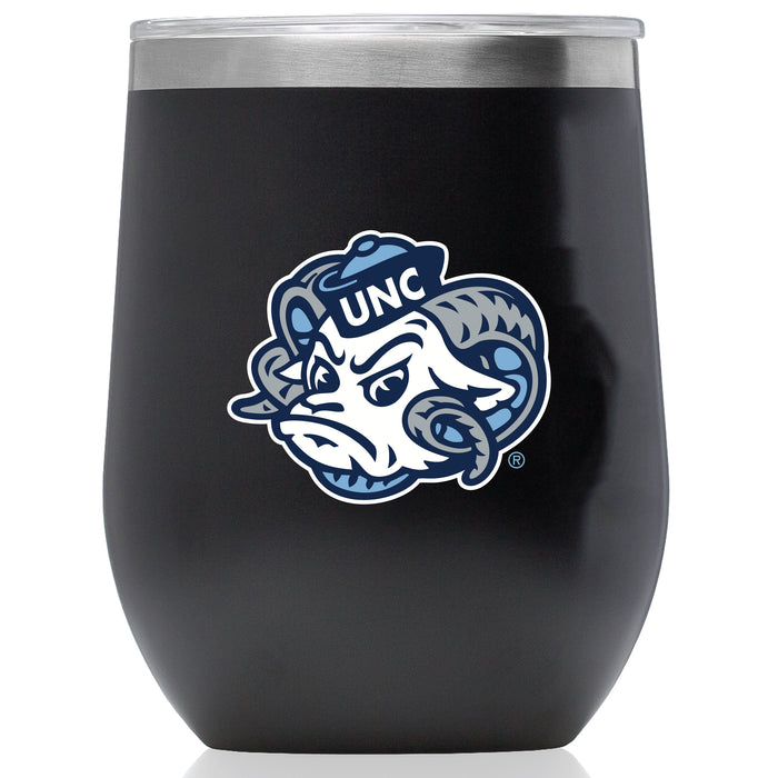 Corkcicle Stemless Wine Glass with UNC Tar Heels Secondary Logo