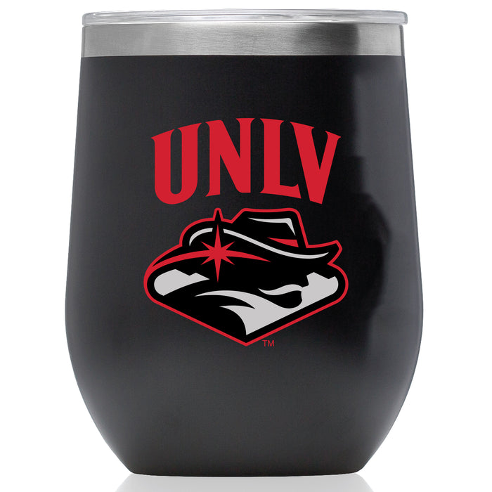 Corkcicle Stemless Wine Glass with UNLV Rebels Primary Logo