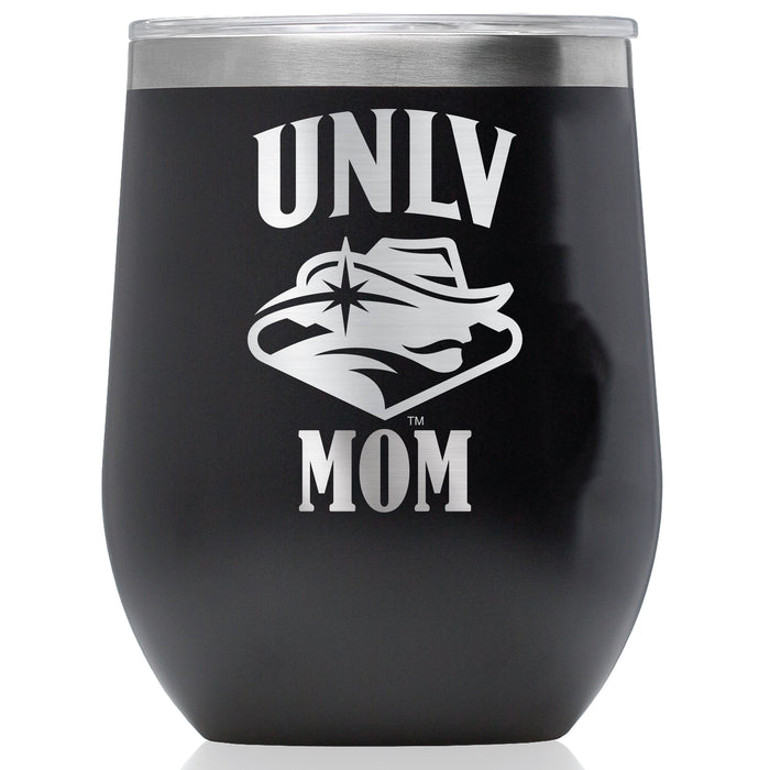 Corkcicle Stemless Wine Glass with UNLV Rebels Mom Primary Logo