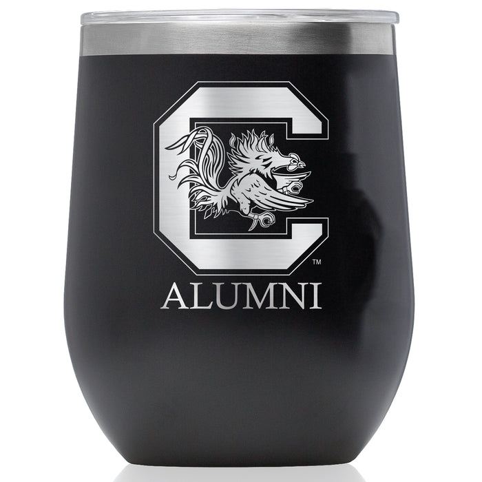 Corkcicle Stemless Wine Glass with South Carolina Gamecocks Alumnit Primary Logo