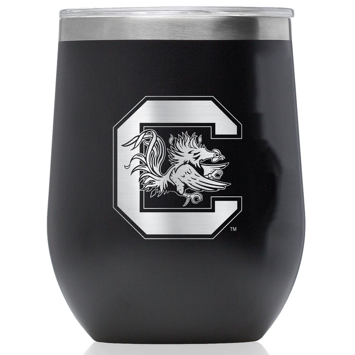 Corkcicle Stemless Wine Glass with South Carolina Gamecocks Primary Logo