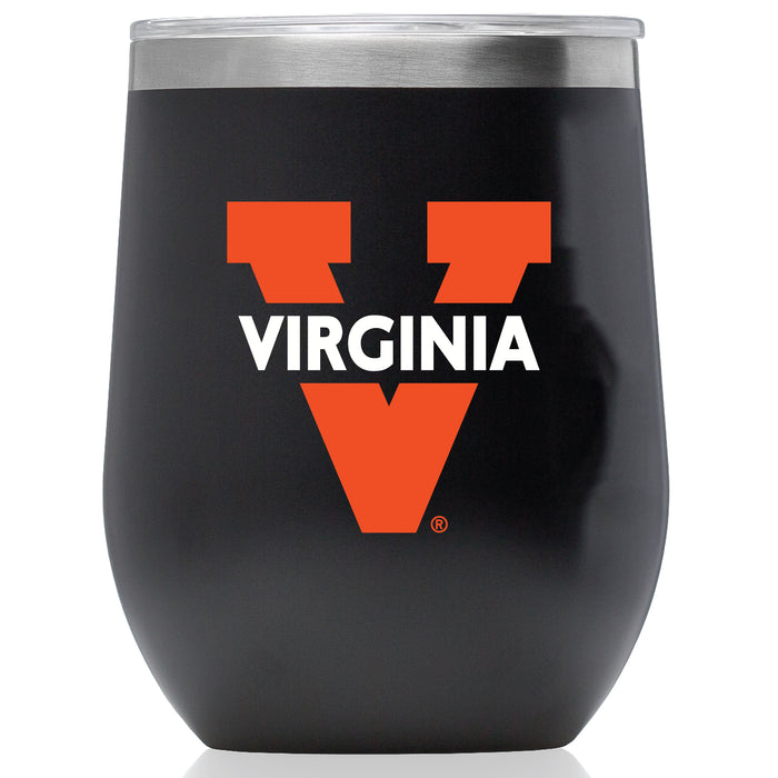 Corkcicle Stemless Wine Glass with Virginia Cavaliers Secondary Logo