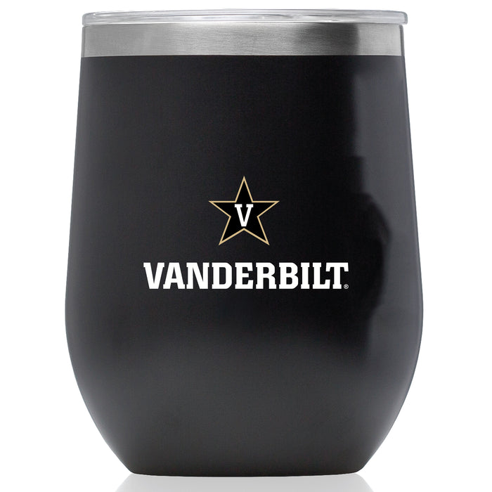Corkcicle Stemless Wine Glass with Vanderbilt Commodores Secondary Logo