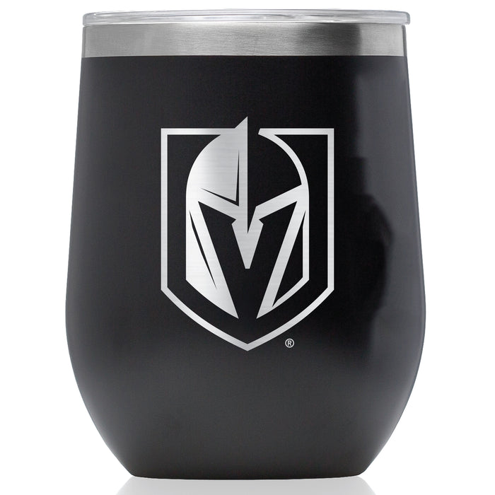 Corkcicle Stemless Wine Glass with Vegas Golden Knights Primary Logo