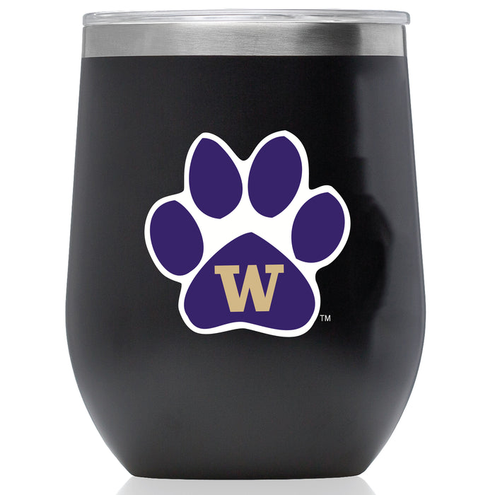 Corkcicle Stemless Wine Glass with Washington Huskies Secondary Logo