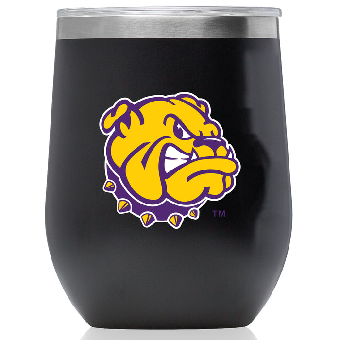 Corkcicle Stemless Wine Glass with Western Illinois University Leathernecks Secondary Logo