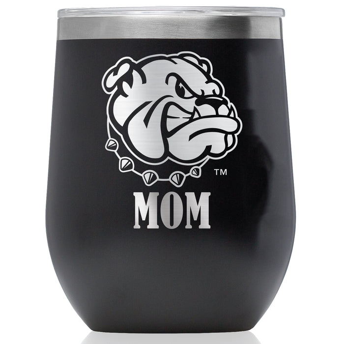 Corkcicle Stemless Wine Glass with Western Illinois University Leathernecks Mom Primary Logo