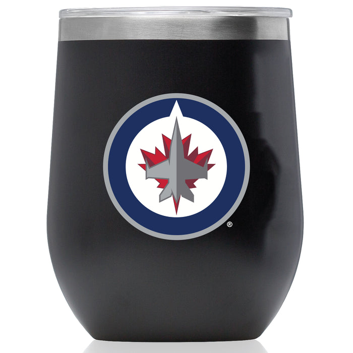 Corkcicle Stemless Wine Glass with Winnipeg Jets Primary Logo