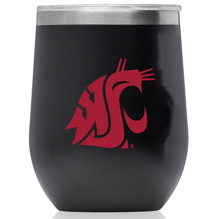 Corkcicle Stemless Wine Glass with Washington State Cougars Primary Logo