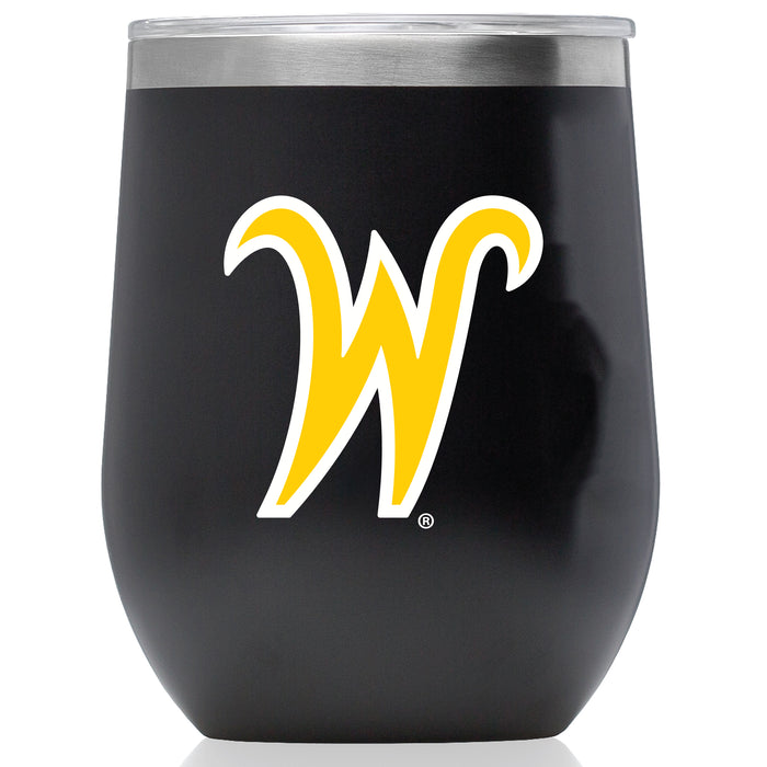 Corkcicle Stemless Wine Glass with Wichita State Shockers Secondary Logo