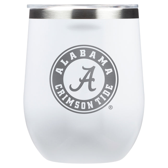 Corkcicle Stemless Wine Glass with Alabama Crimson Tide Primary Logo