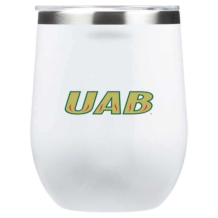 Corkcicle Stemless Wine Glass with UAB Blazers Secondary Logo