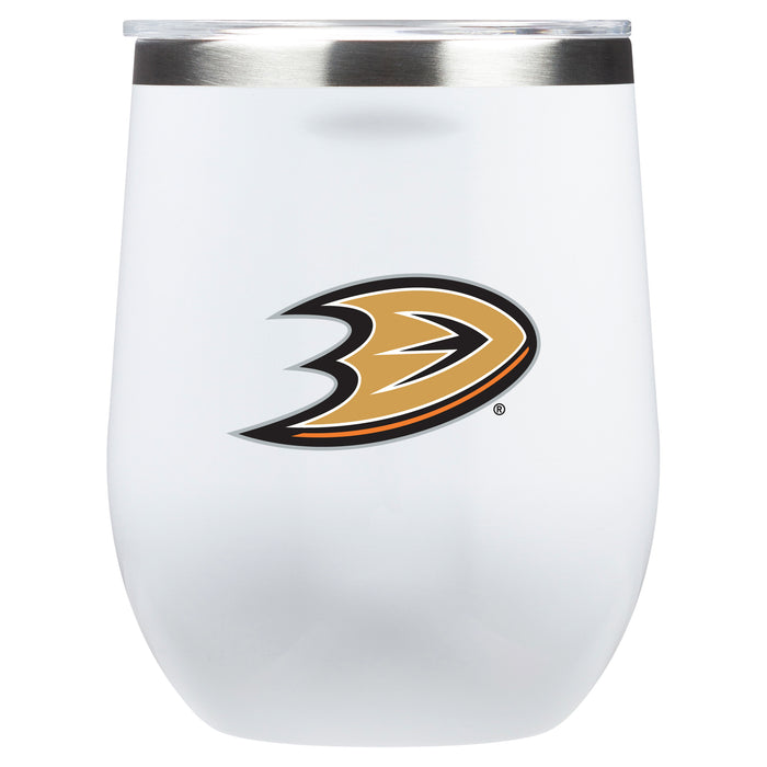 Corkcicle Stemless Wine Glass with Anaheim Ducks Primary Logo