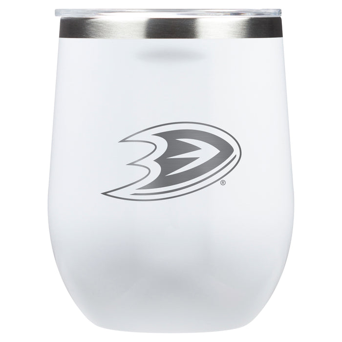 Corkcicle Stemless Wine Glass with Anaheim Ducks Primary Logo