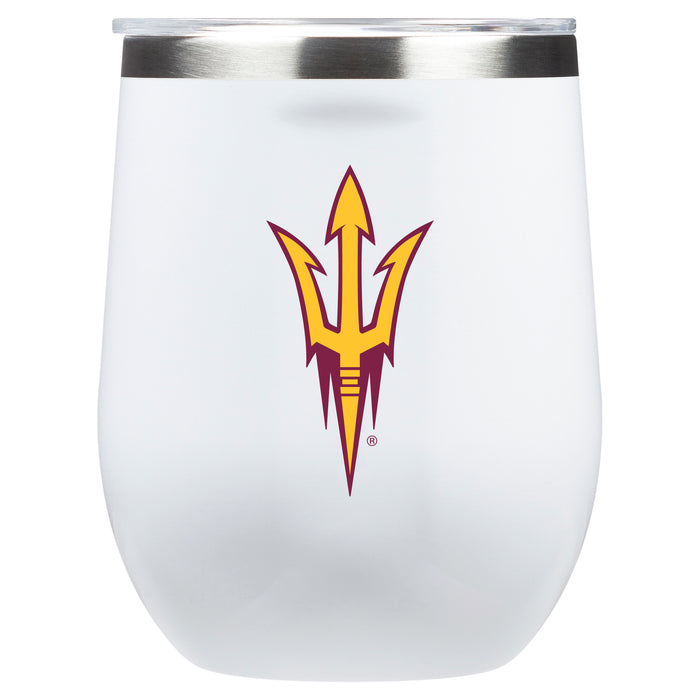 Corkcicle Stemless Wine Glass with Arizona State Sun Devils Primary Logo