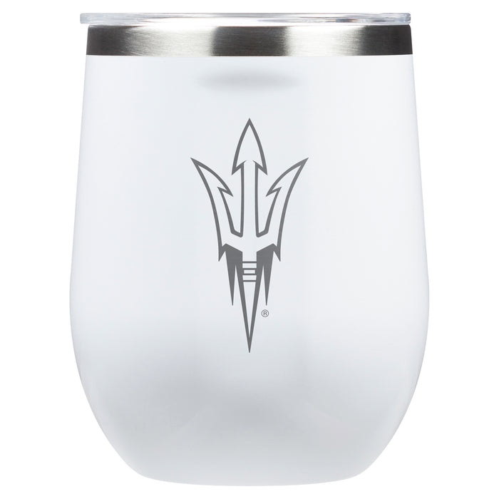 Corkcicle Stemless Wine Glass with Arizona State Sun Devils Primary Logo