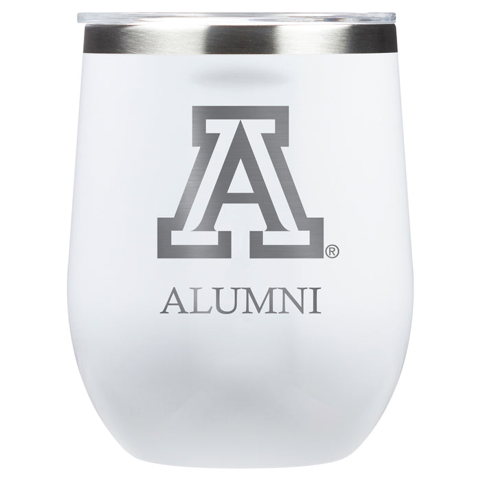 Corkcicle Stemless Wine Glass with Arizona Wildcats Alumnit Primary Logo