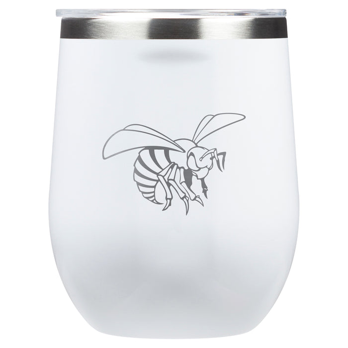 Corkcicle Stemless Wine Glass with Alabama State Hornets Primary Logo
