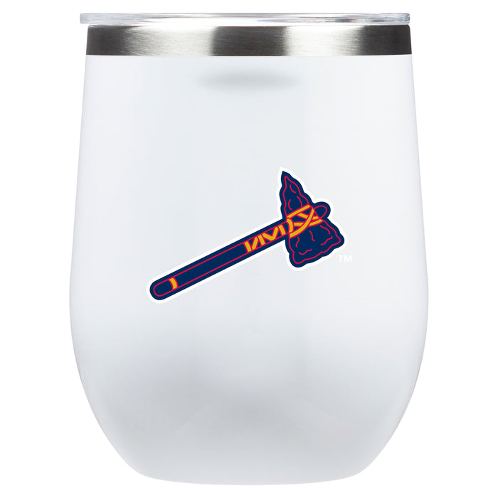 Corkcicle Stemless Wine Glass with Atlanta Braves Secondary Logo