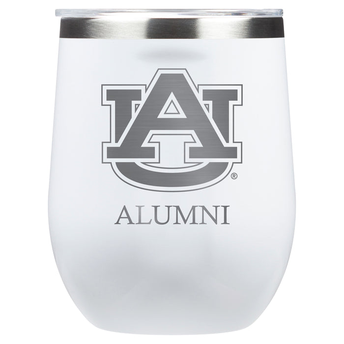 Corkcicle Stemless Wine Glass with Auburn Tigers Alumnit Primary Logo