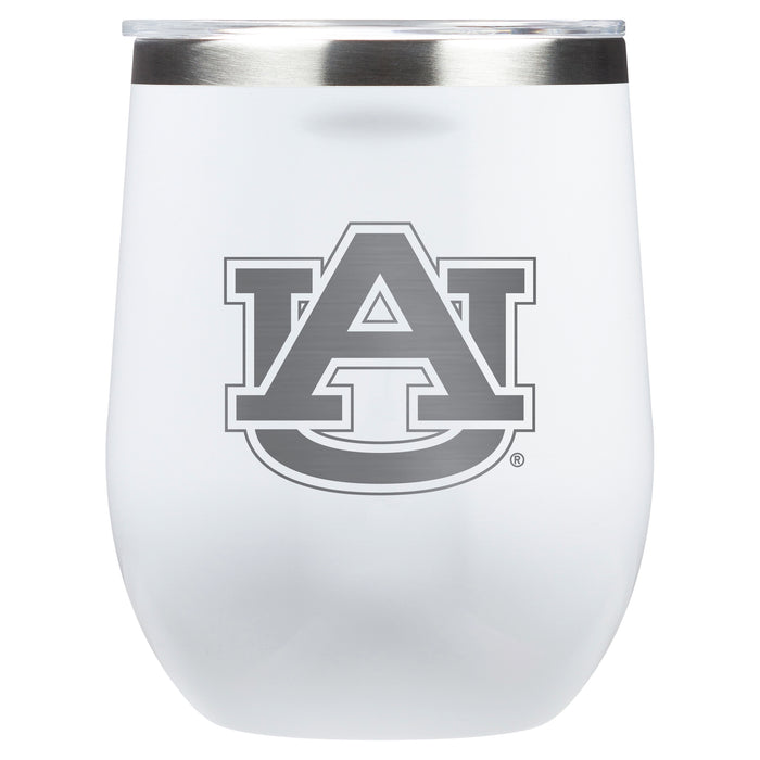 Corkcicle Stemless Wine Glass with Auburn Tigers Primary Logo