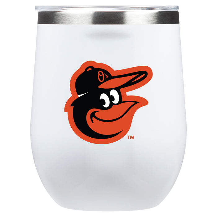 Corkcicle Stemless Wine Glass with Baltimore Orioles Primary Logo