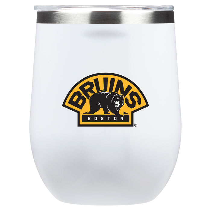 Corkcicle Stemless Wine Glass with Boston Bruins Secondary Logo