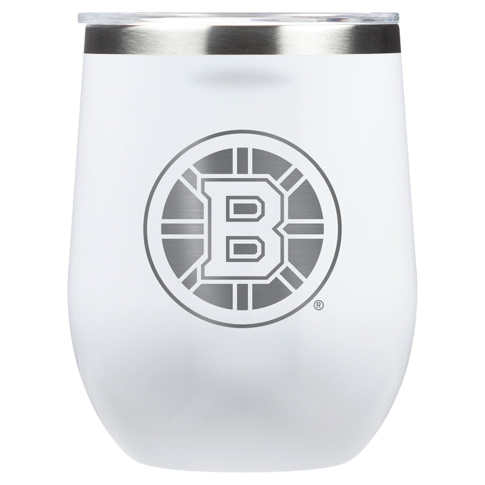 Corkcicle Stemless Wine Glass with Boston Bruins Primary Logo