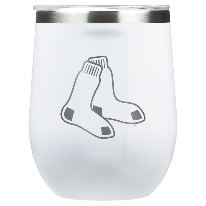 Corkcicle Stemless Wine Glass with Boston Red Sox Secondary Etched Logo