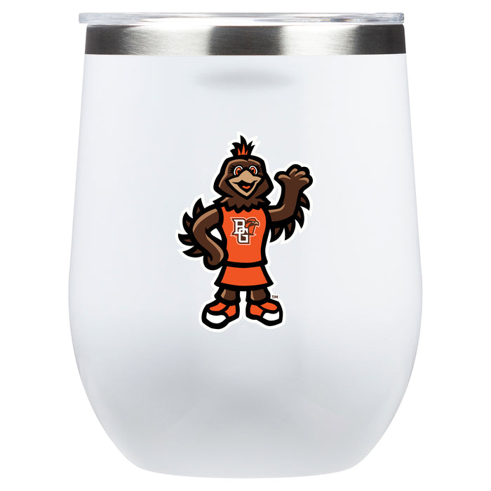 Corkcicle Stemless Wine Glass with Bowling Green Falcons Secondary Logo