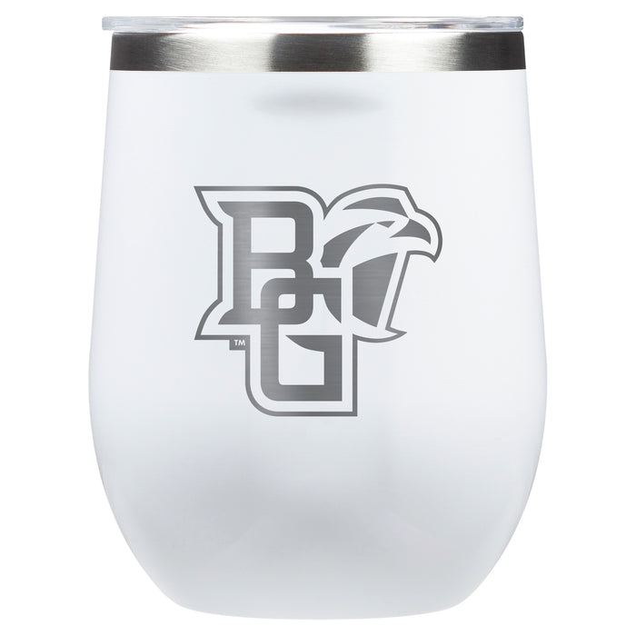 Corkcicle Stemless Wine Glass with Bowling Green Falcons Primary Logo