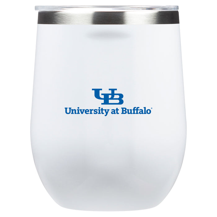 Corkcicle Stemless Wine Glass with Buffalo Bulls Primary Logo