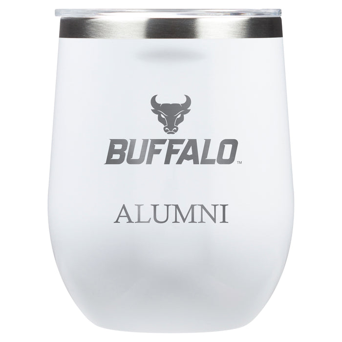 Corkcicle Stemless Wine Glass with Buffalo Bulls Alumnit Primary Logo