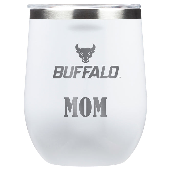 Corkcicle Stemless Wine Glass with Buffalo Bulls Mom Primary Logo