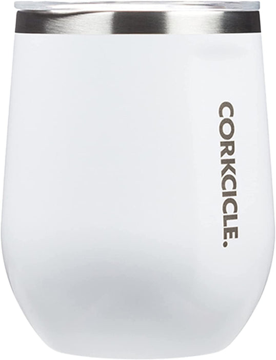 Corkcicle Stemless Wine Glass with Hampden Sydney Primary Logo