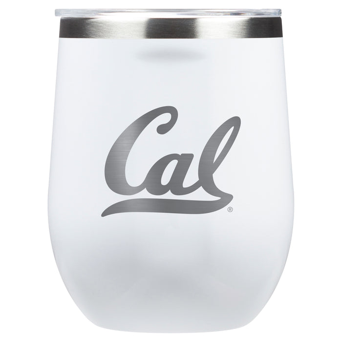 Corkcicle Stemless Wine Glass with California Bears Primary Logo