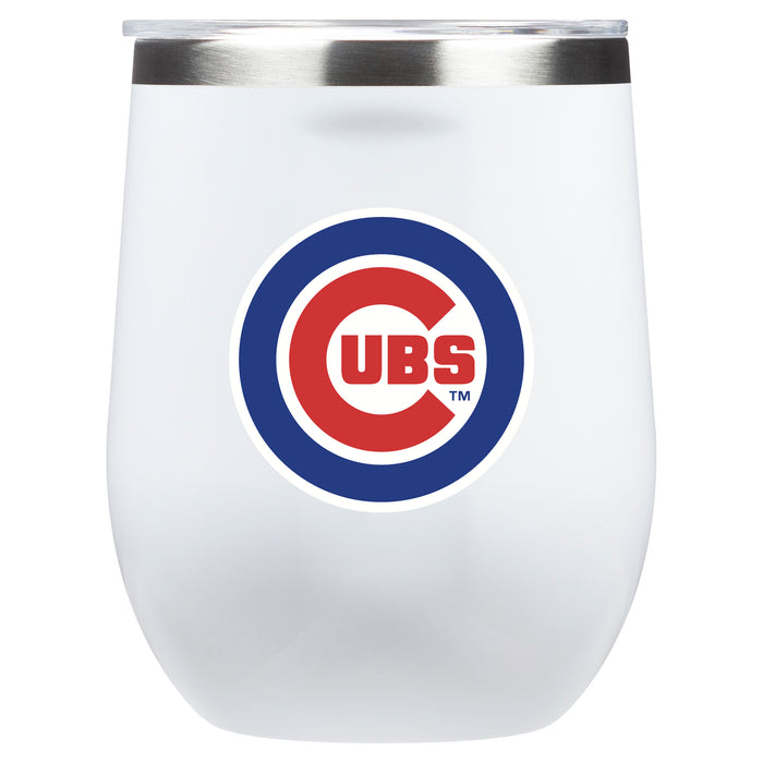 Corkcicle Stemless Wine Glass with Chicago Cubs Primary Logo