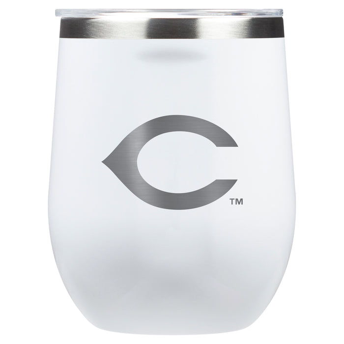 Corkcicle Stemless Wine Glass with Cincinnati Reds Secondary Etched Logo